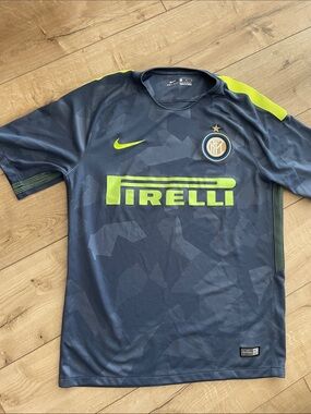 Nike Inter Milan 2017/18 Third Jersey Camo Volt - Size M (Authentic)